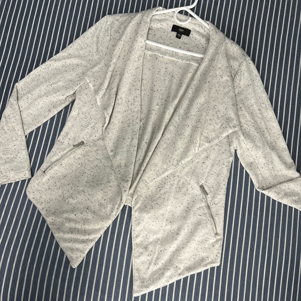 MOSSIMO RARE Waterfall Collar Knit Jacket Size XXL